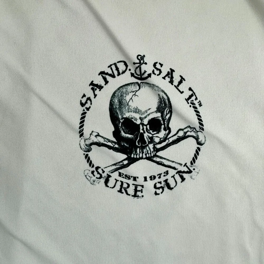 Vapor Shirt Men 3XL White Athleisure Sand Salt Sure Sun Workout Gym Beach Pirate - Picture 6 of 11